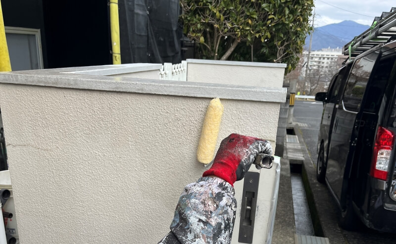 外塀下塗り