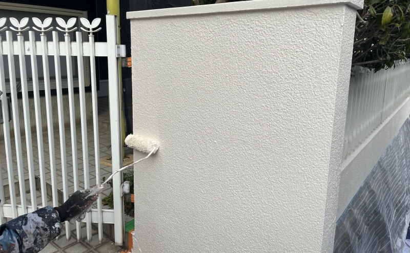 外塀上塗り